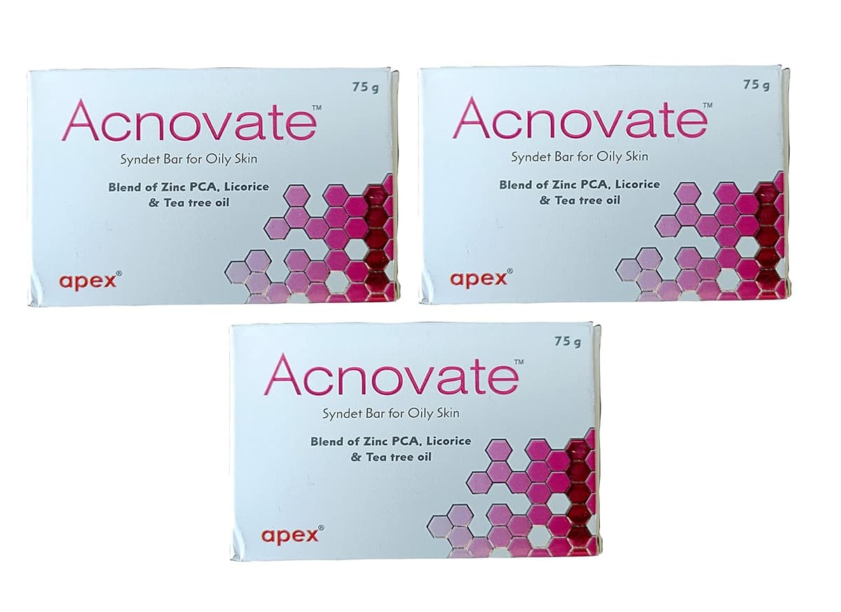 Acnovate Bar 75g (Pack Of 3) - Image 1