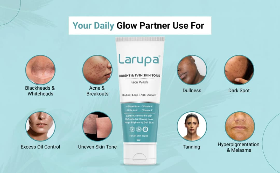 Larupa Bright & Even Skin Tone Face Wash - formulated-for