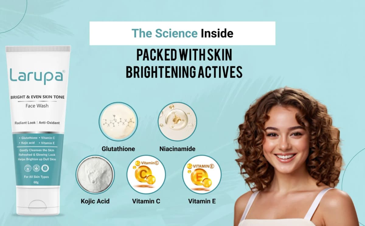 Larupa Bright & Even Skin Tone Face Wash - whats-inside