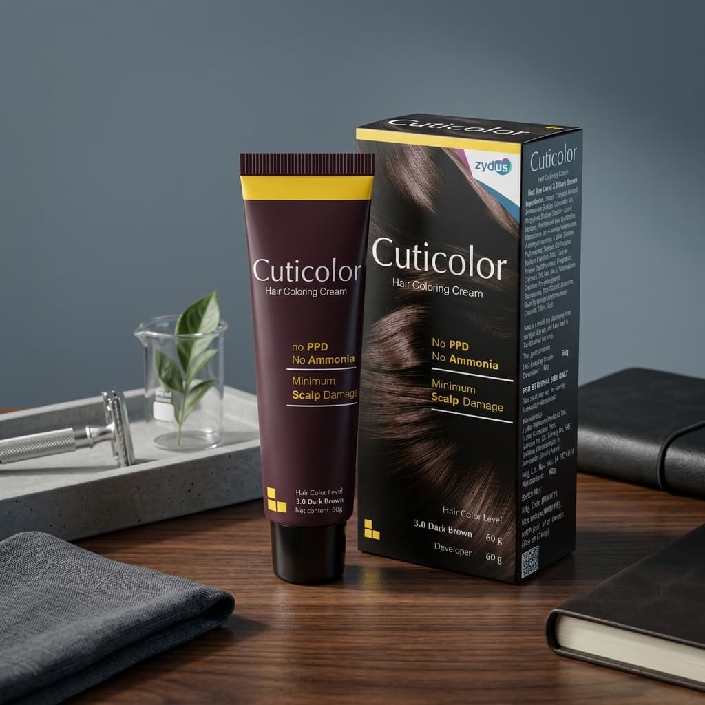 Cuticolor Hair Coloring Cream ( Brown ) 120gm - Image 1
