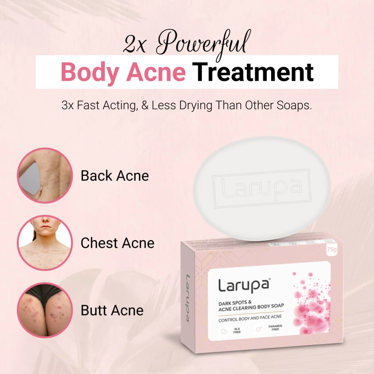 Larupa Dark Spots & Acne Clearing Body Soap - formulated-for