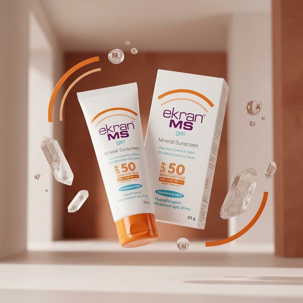 Ekran MS Mineral Sunscreen Gel (50gm) - Image 1