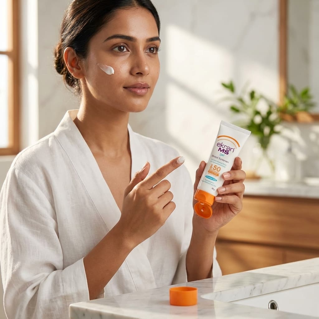 Ekran MS Mineral Sunscreen Gel (50gm) - Image 4
