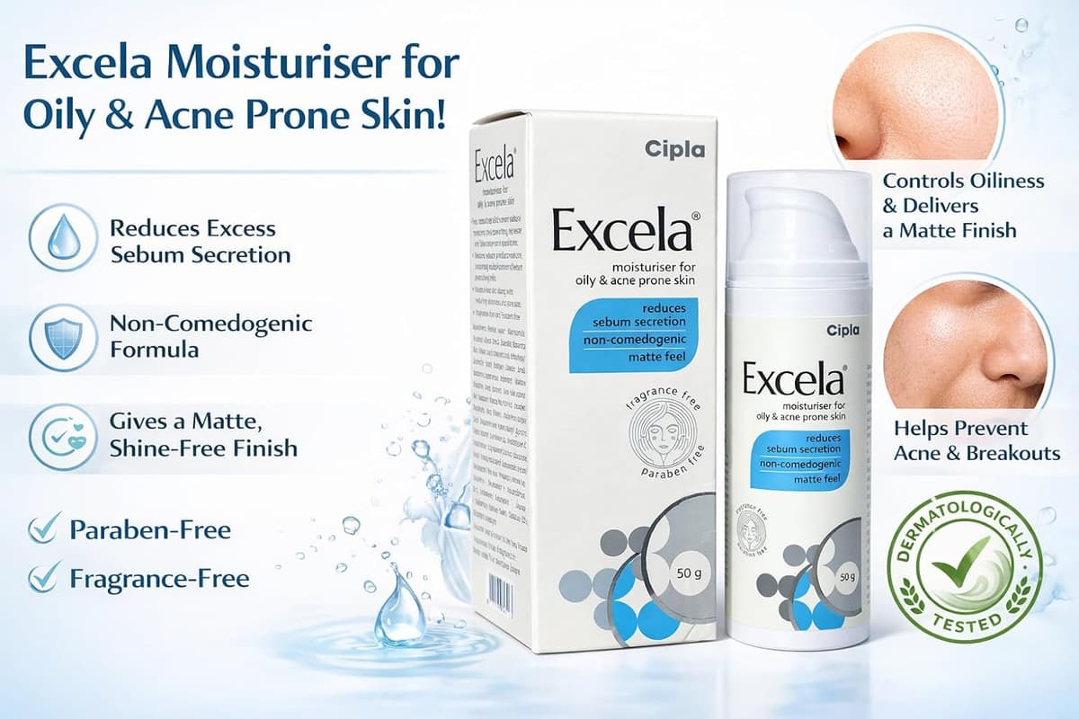 Excela Moisturiser for Oily & Acne Prone Skin ( 50gm) - hero-banner