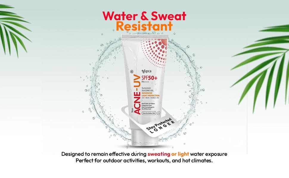 IPCA Acne-UV Gel Sunscreen SPF 50 & PA+++ 50g - benefits