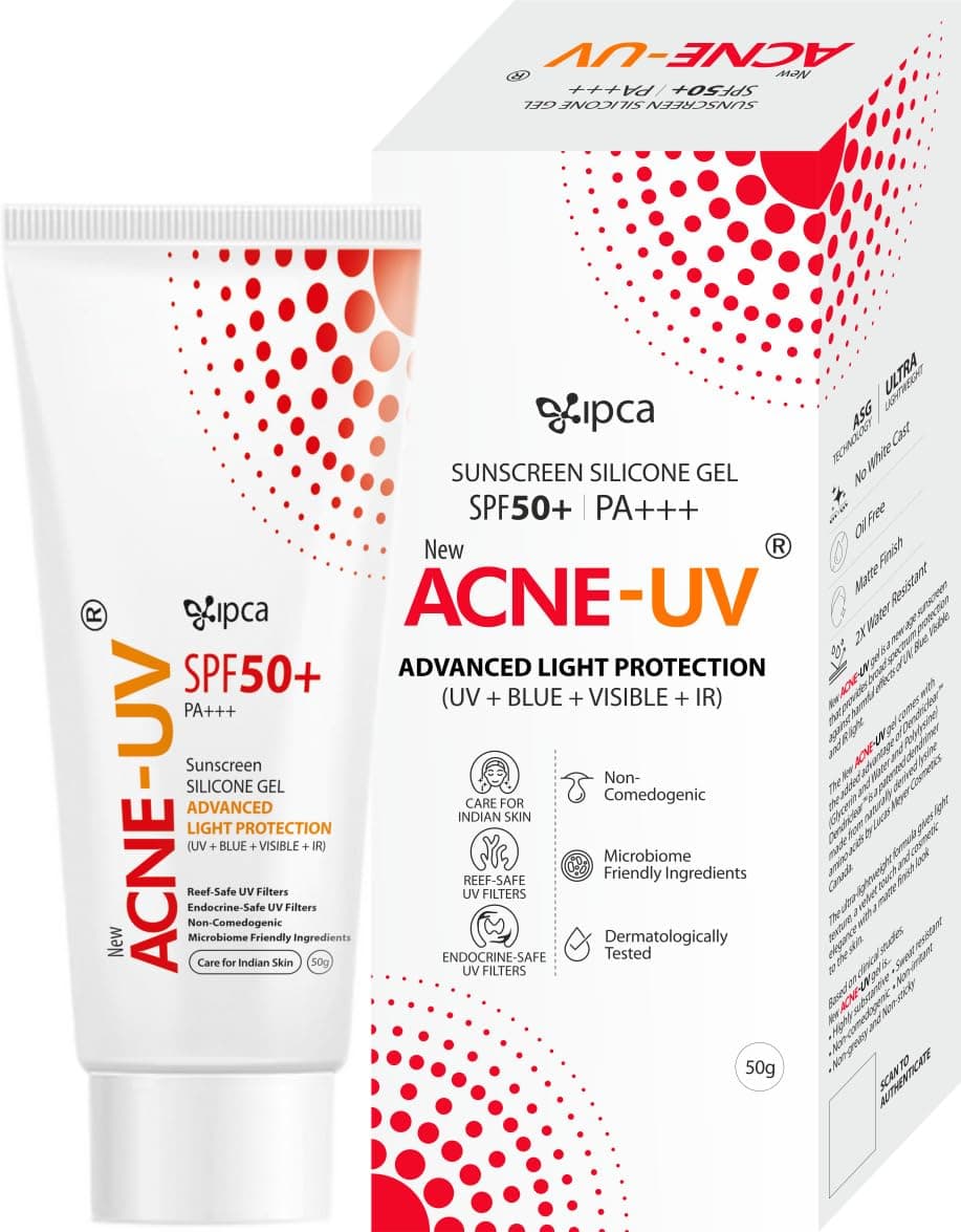 IPCA Acne-UV Gel Sunscreen SPF 50 & PA+++ 50g - Image 1