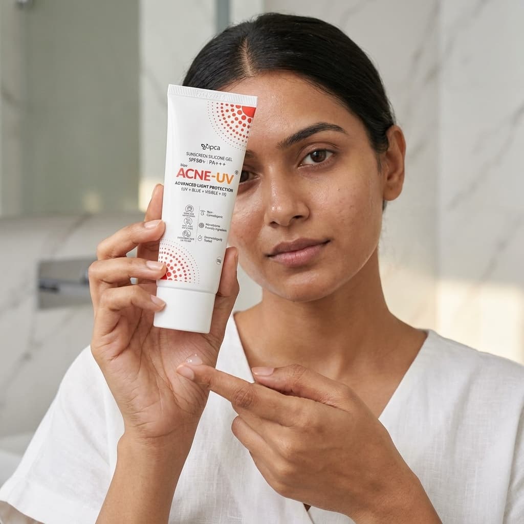 IPCA Acne-UV Gel Sunscreen SPF 50 & PA+++ 50g - Image 2