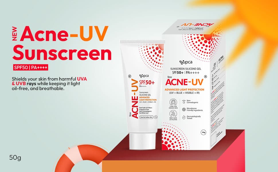 IPCA Acne-UV Gel Sunscreen SPF 50 & PA+++ 50g - hero-banner