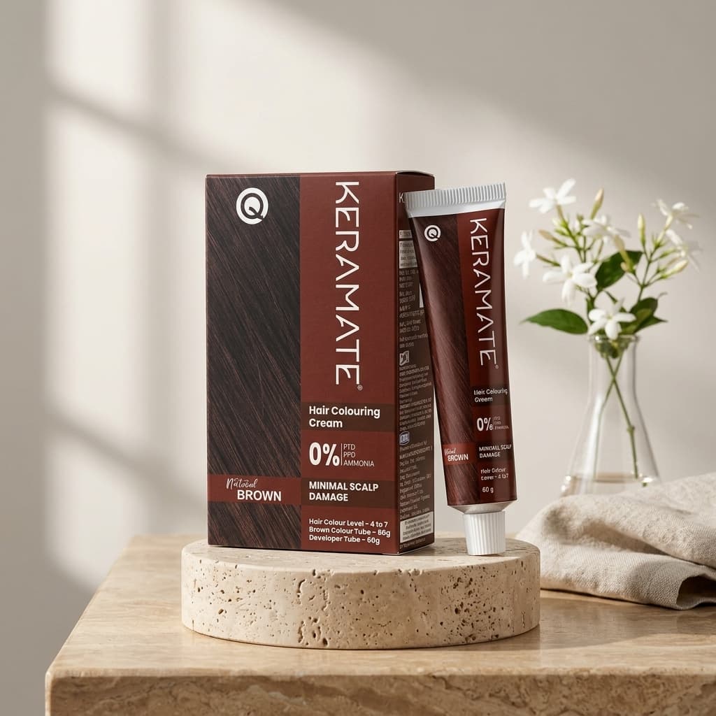 Keramate Hair Colouring Cream (Brown) - Image 1