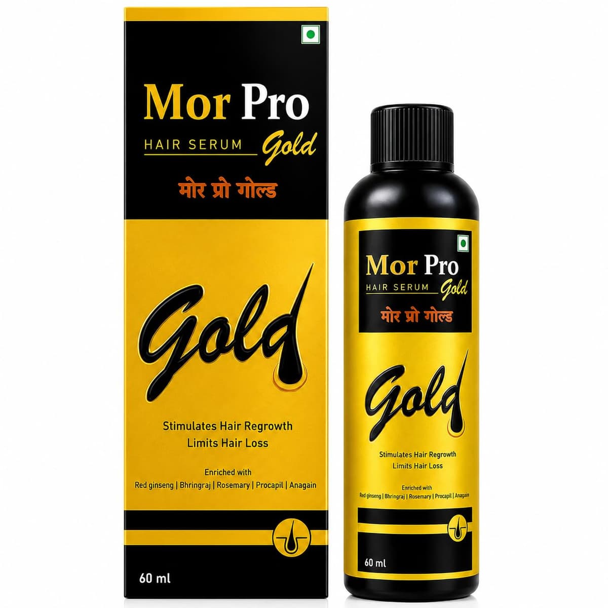 Morr Pro Gold Hair Serum (60ML) - Image 1