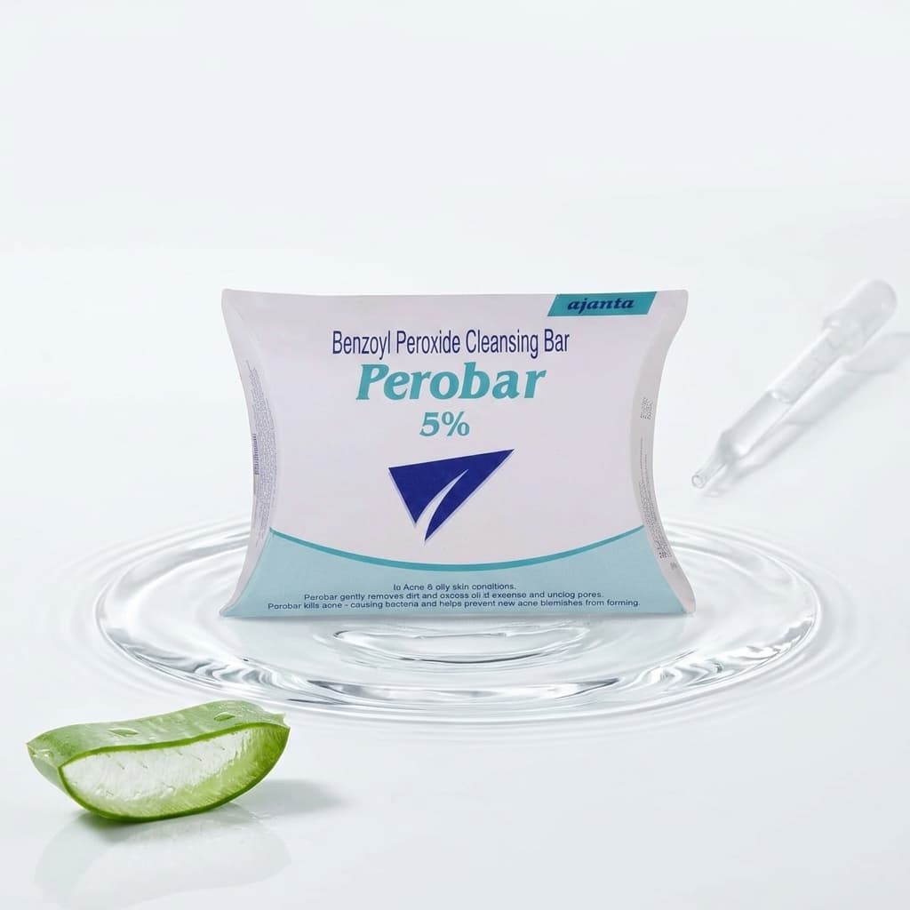 Perobar 5% Cleansing Bar 75g (Pack of 3) - Image 1