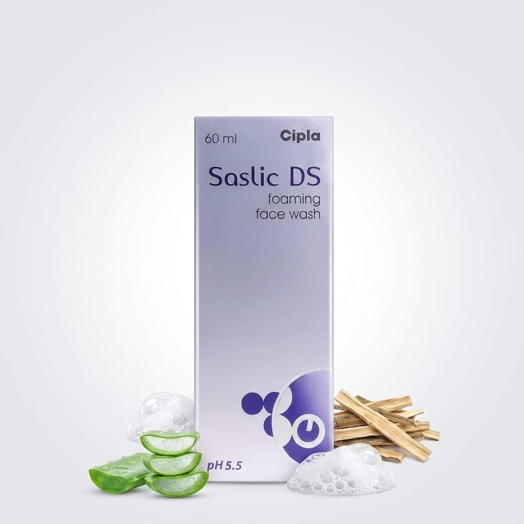 Saslic DS Foaming Face Wash 60ML - Image 1