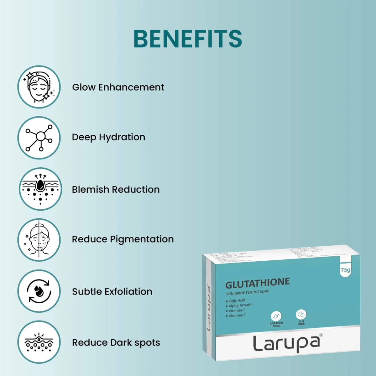 Larupa Skin Brightening Soap - benefits