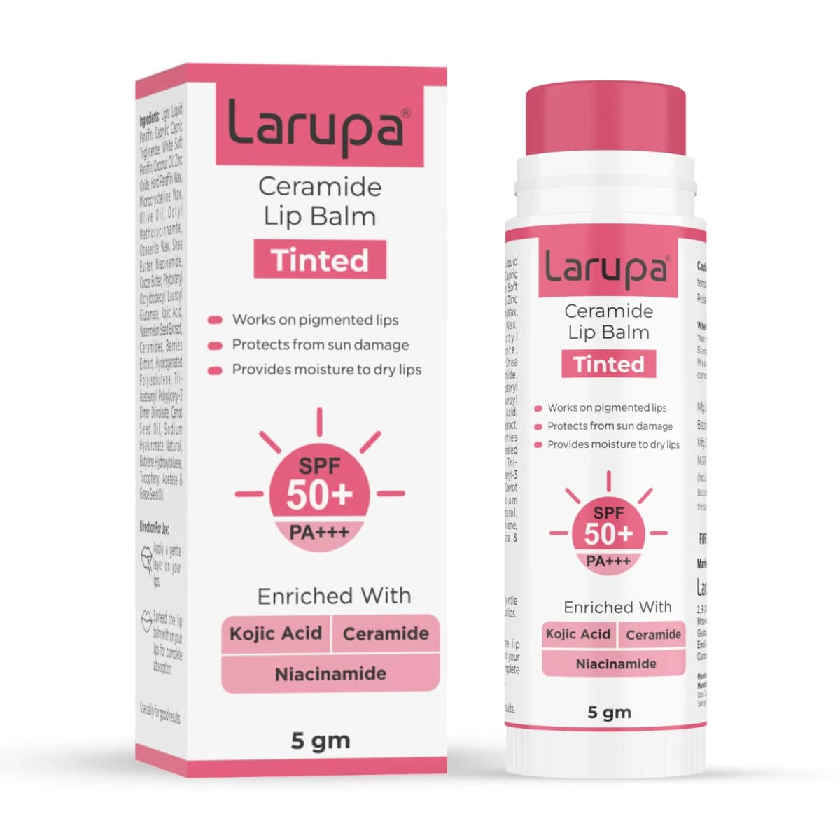 Larupa Tinted Ceramide Lip Balm - certifications