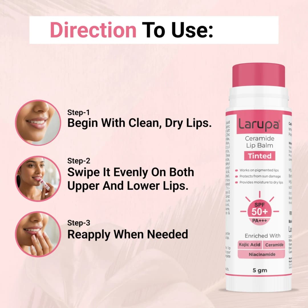 Larupa Tinted Ceramide Lip Balm - how-to-use