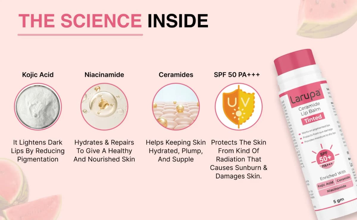 Larupa Tinted Ceramide Lip Balm - science-inside