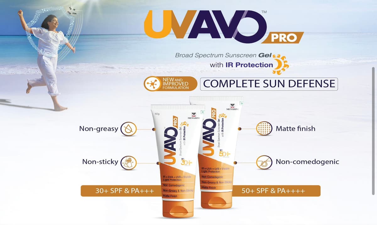 Uvavo Pro SPF 50+ PA++++ Sunscreen Gel 50g - hero-banner