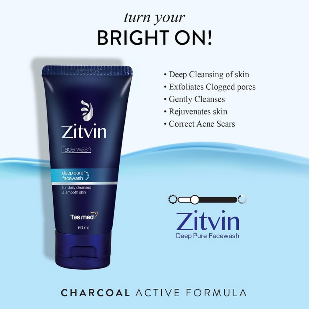 Zitvin Deep Pure Charcoal Face Wash (60 ML) - why-love-it