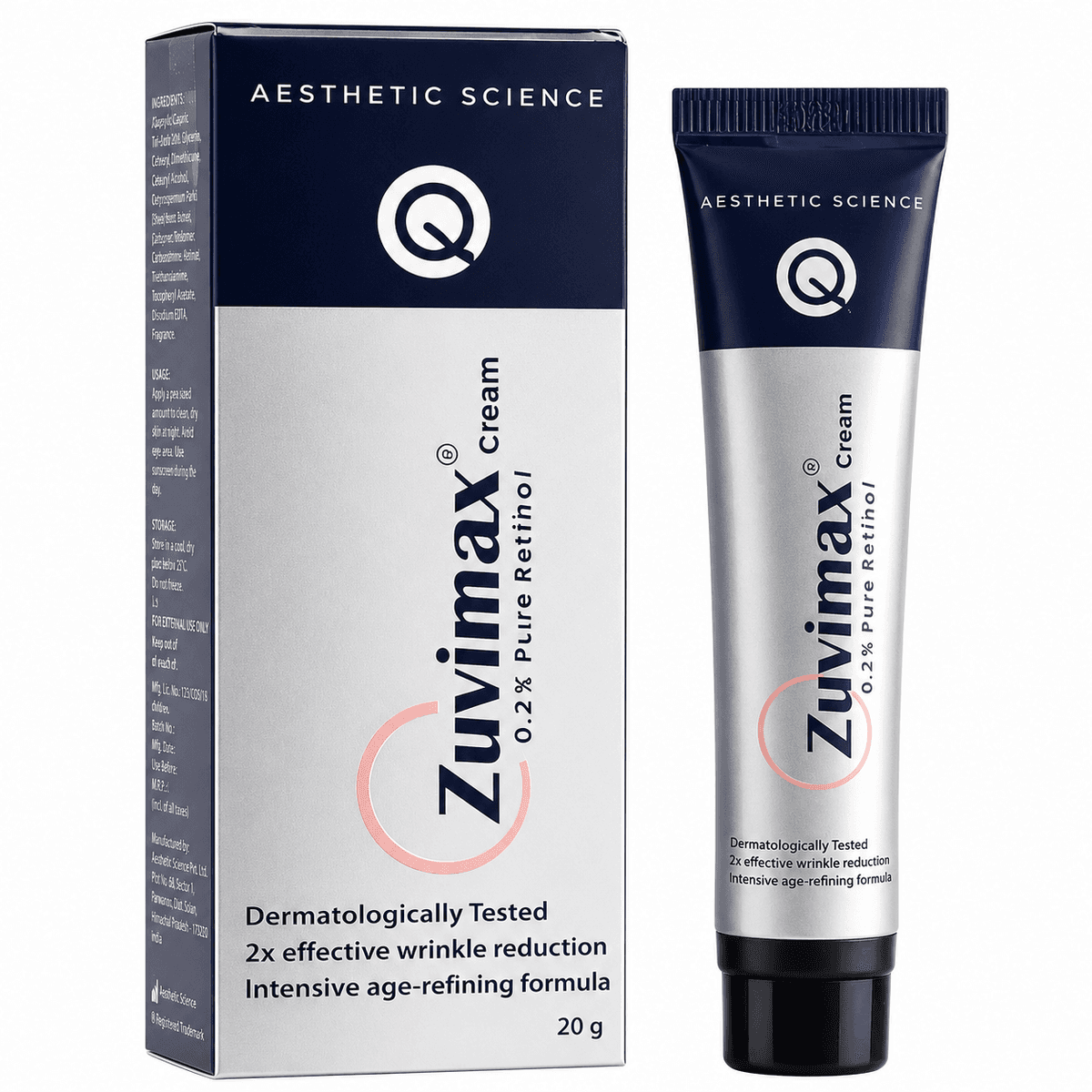 Zuvimax 0.2% Pure Retinol Cream (20g) - Image 1